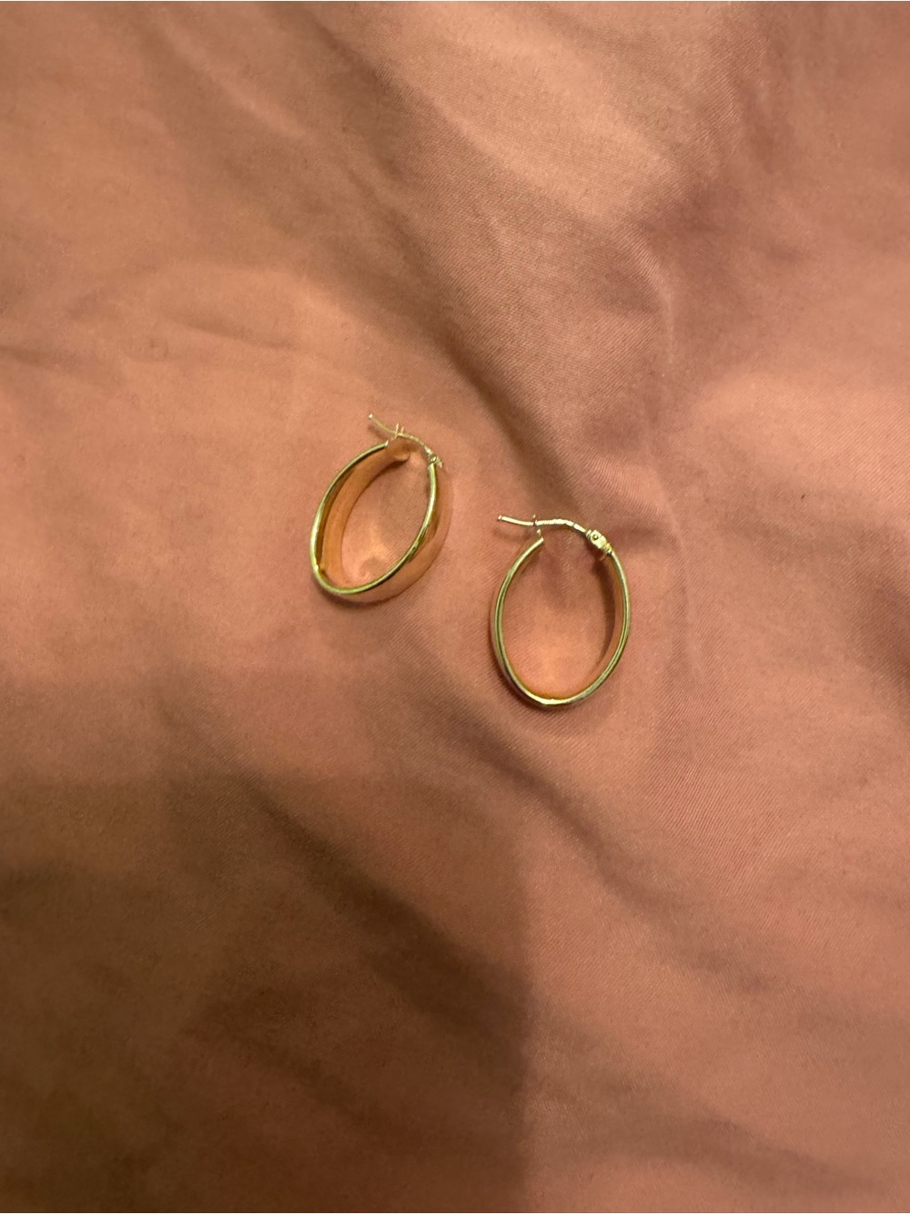 Oradina The One midi hoops 14k gold